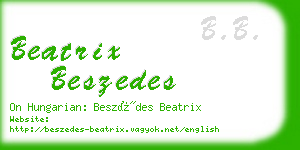 beatrix beszedes business card